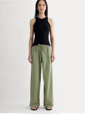 NWT Everlane The Easy Cargo Pant Sagebrush Green Organic Cotton M